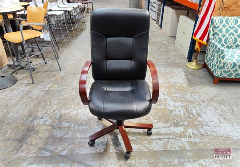 Boss Conference Chair Black Bonded Leather