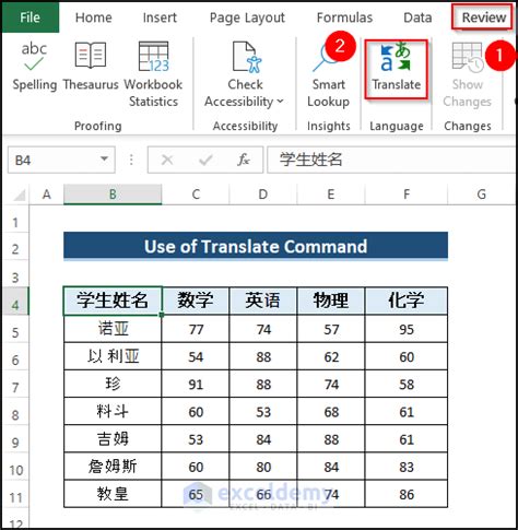 How To Translate Chinese To English In Excel 2 Methods