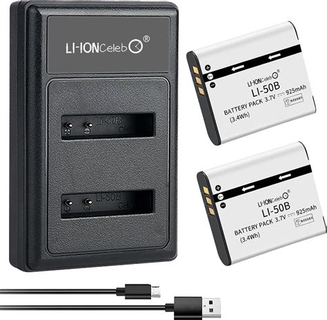 Li Ion Celeb Li B Pack Quick Charger Set Replacement Battery