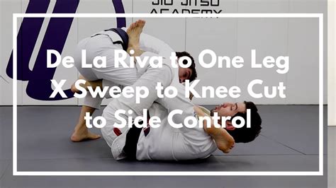 De La Riva To One Leg X Sweep To Knee Cut To Side Control Youtube