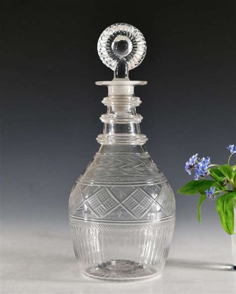 Antique Glass Decanter Irish Circa 1820 Bada