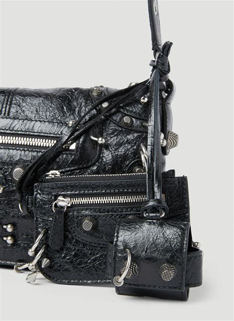 Balenciaga Le Cagole Piercing Crossbody Bag In Black Balenciaga