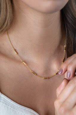 Zinzi Gold Plated Zilveren Paperclip Schakel Ketting Met Ronde Vormen