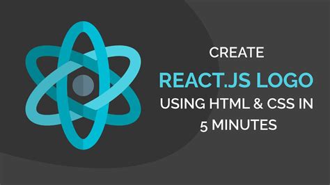 CREATE REACT.JS LOGO IN 5 MINUTES USING HTML & CSS - YouTube