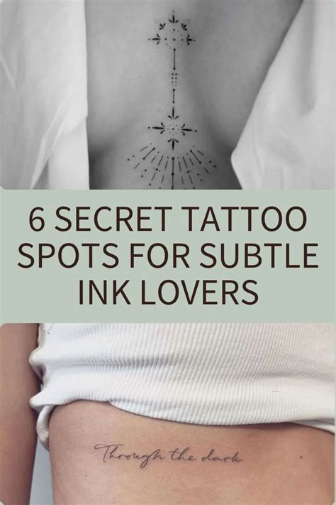 6 Secret Tattoo Spots For Subtle Ink Lovers In 2024 Secret Tattoo