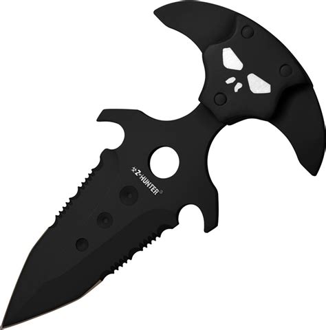 Z Hunter Black Palm Push Dagger Serrated