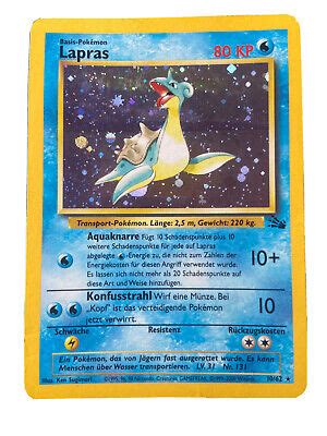 Pok Mon Tcg German Lapras Fossil Set Holo Rare Ebay