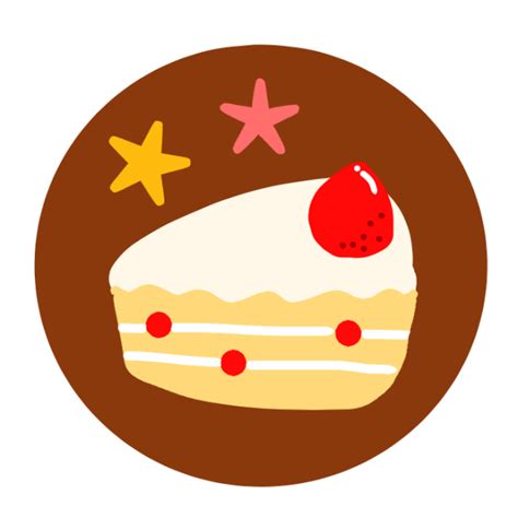 イチゴのショートケーキのワンポイントイラスト 無料イラスト素材｜素材ラボ