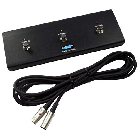 Hqrp 3 Button Guitar Amp Footswitch Works With Peavey 03582650
