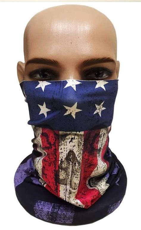 Bandana Tubular Caveira Estados Unidos KEEKY Capa Para Mala