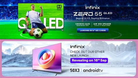 Televisyen Pintar Infinix Zero 55 QLED Dan 50X3 Bakal Diperkenalkan