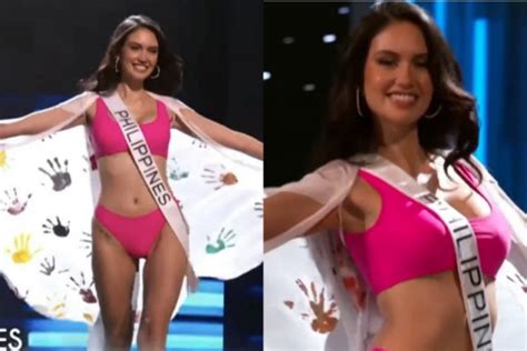 Rabiya Vibes Comments As Celeste Cortesi Struts Swimwear At Miss