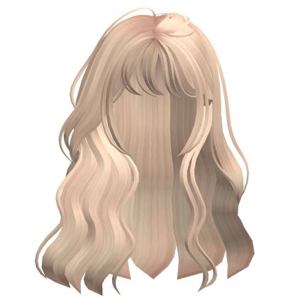 Flowy Natural Wavy Anime Messy Hair Blonde Roblox