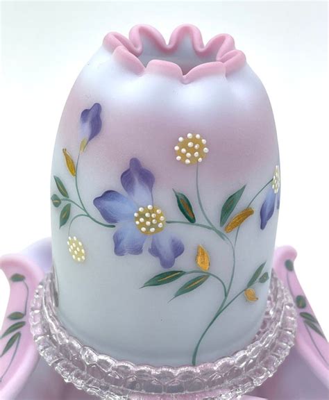 Fenton Blue Burmese Fairy Light