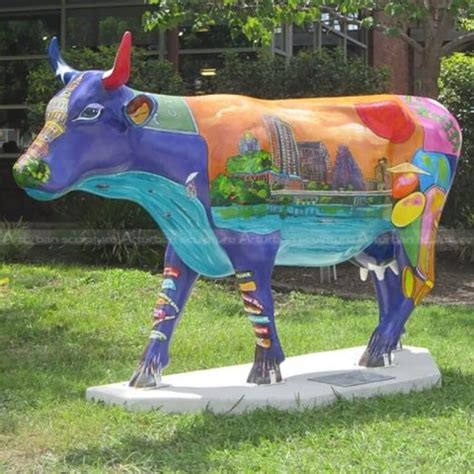 Painted Cow Sculptures