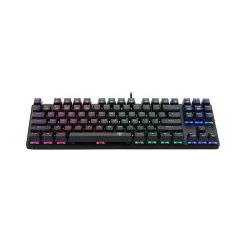 Teclado Mecânico Gamer T Dagger Bora RGB Switch Marrom Teclado