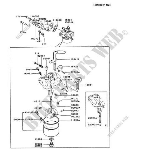 Carburateur Pour Kawasaki Fa Motors Pieces Jardin Catalogue De