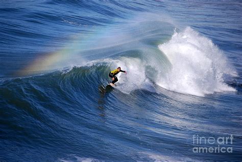 Surfing Under a Rainbow Photograph by Catherine Sherman - Pixels