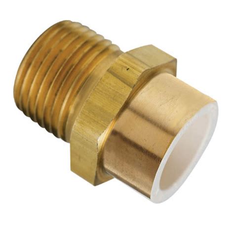 3 4 Brass Mip X Cpvc Pvc Slip Adapter Plumbersstock