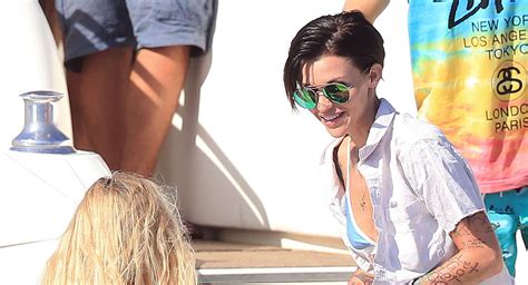 Ruby Rose Sets The Record Straight About Her Bond Girl Comment Bikini Harley Gusman Ruby