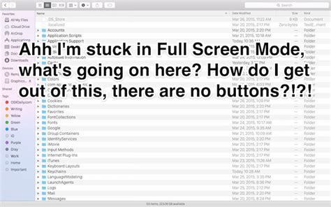 How To Exit Out Of Full Screen Mode In Mac Os X