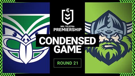 NRL 2023 New Zealand Warriors V Canberra Raiders Condensed Match