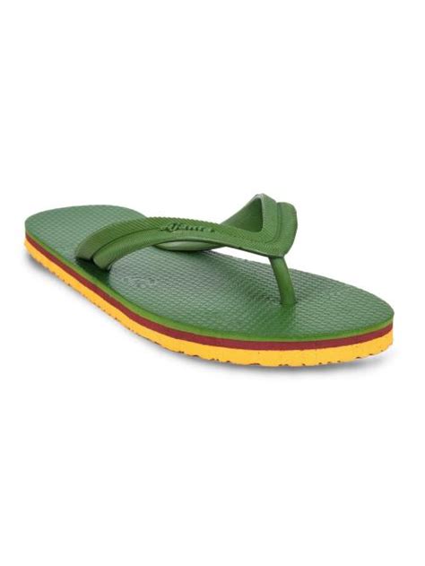 Buy Ajanta Shoes Men Flip Flops Hawai GREEN Online At Best Prices In