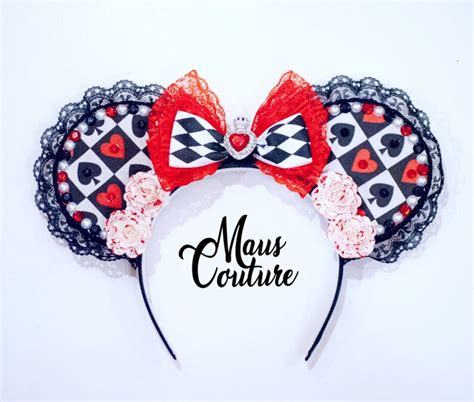 Queen Of Hearts Minnie Ears Etsy