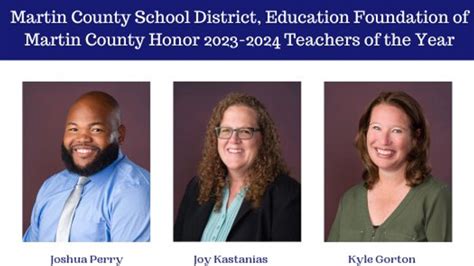 Martin County School District celebrates local educators honoring ...