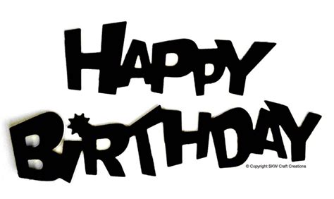 Happy Birthday Clipart Black And White Free Download On Clipartmag