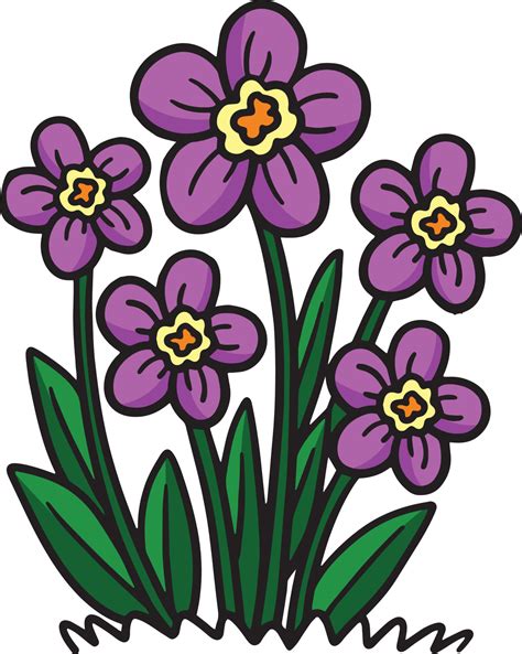 Spring Flower Cartoon Colored Clipart Illustration 20088465 Vector Art