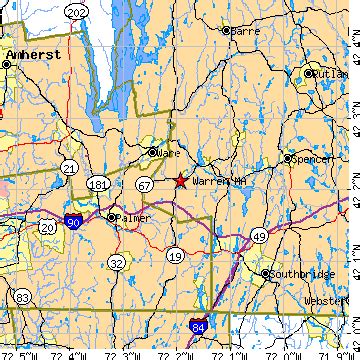 Warren, Massachusetts (MA) ~ population data, races, housing & economy