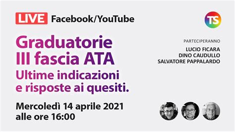 Graduatorie Iii Fascia Ata Ultime Indicazioni E Risposte Ai Quesiti