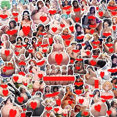 Amazon 48Pcs Hentaii Stickers Having Sex Beauty Cartoon Sexy Anime Stickers Collection