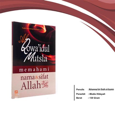 Jual Buku Al Qowaidul Mutsla Mengenal Nama Nama Allah Media Hidayah