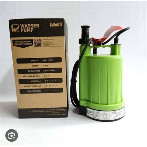 Jual Pompa Celup Wasser Air Bersih Submersible Pump WD 101 E Ukuran