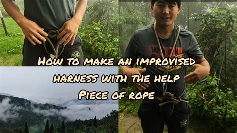 How To Make An Improvised Harness With The Help Of A Piece Of Rope