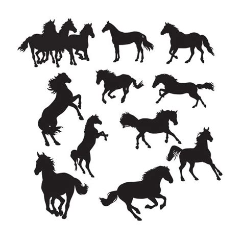 Horse Svg Horse Silhouette Svg Cutting Template SVG EPS Silhouette DIY ...