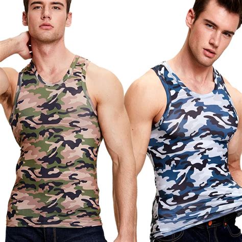 Military Camo Tank Top Men Tactical Camouflage Tank Vest Summer Slim