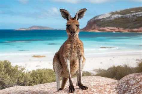 Premium Photo | Kangaroo lucky bay