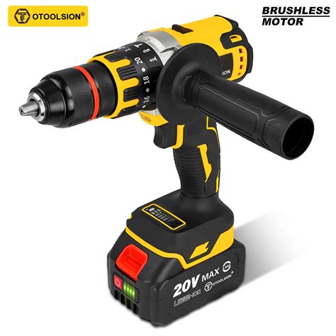 Brushless Electric Drill Cordless Chave De Fenda 13MM Chuck Impact