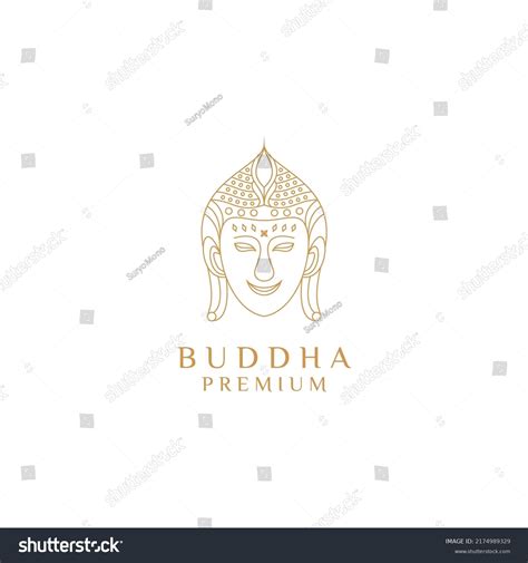 Buddha Logo Design Icon Vector Stock Vector Royalty Free 2174989329