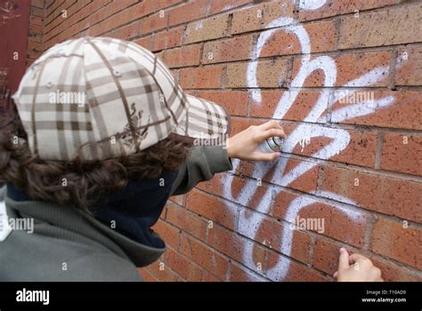 Graffiti Vandalism And Criminal Damage Art Stock Photo Alamy