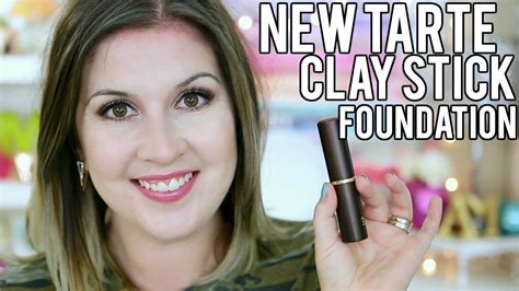 NEW TARTE CLAY STICK FOUNDATION L REVIEW DEMO WEAR TEST YouTube