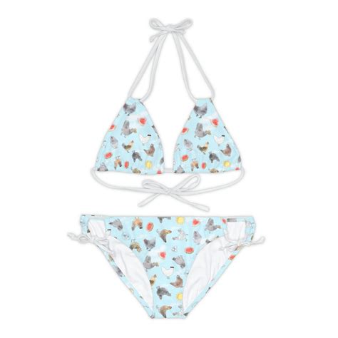Summer Chickens Bikini Set Etsy