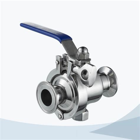 Stainless Steel Hygienic Grade Manual Type Middle Clamp Non Retention Ball Valve Joneng Valves