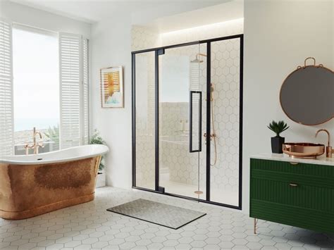 Gridscape® Synthesis Coastal Shower Doors Bathroom Design