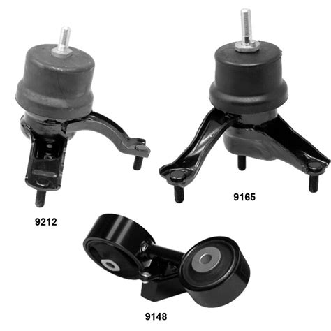 Engine Mounts And Transmission Mount 3pcs For Toyota Camry 06 02 L4 2 4l Ebay