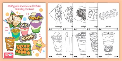 Philippine Snacks And Drinks Coloring Booklet Grade 1 Twinkl