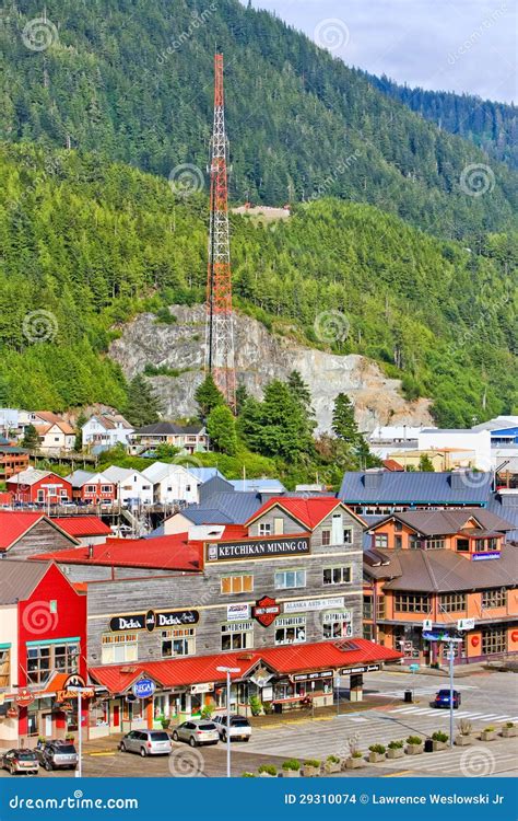 Alaska Ketchikan Cruise Shopping Area Editorial Stock Image - Image of ...